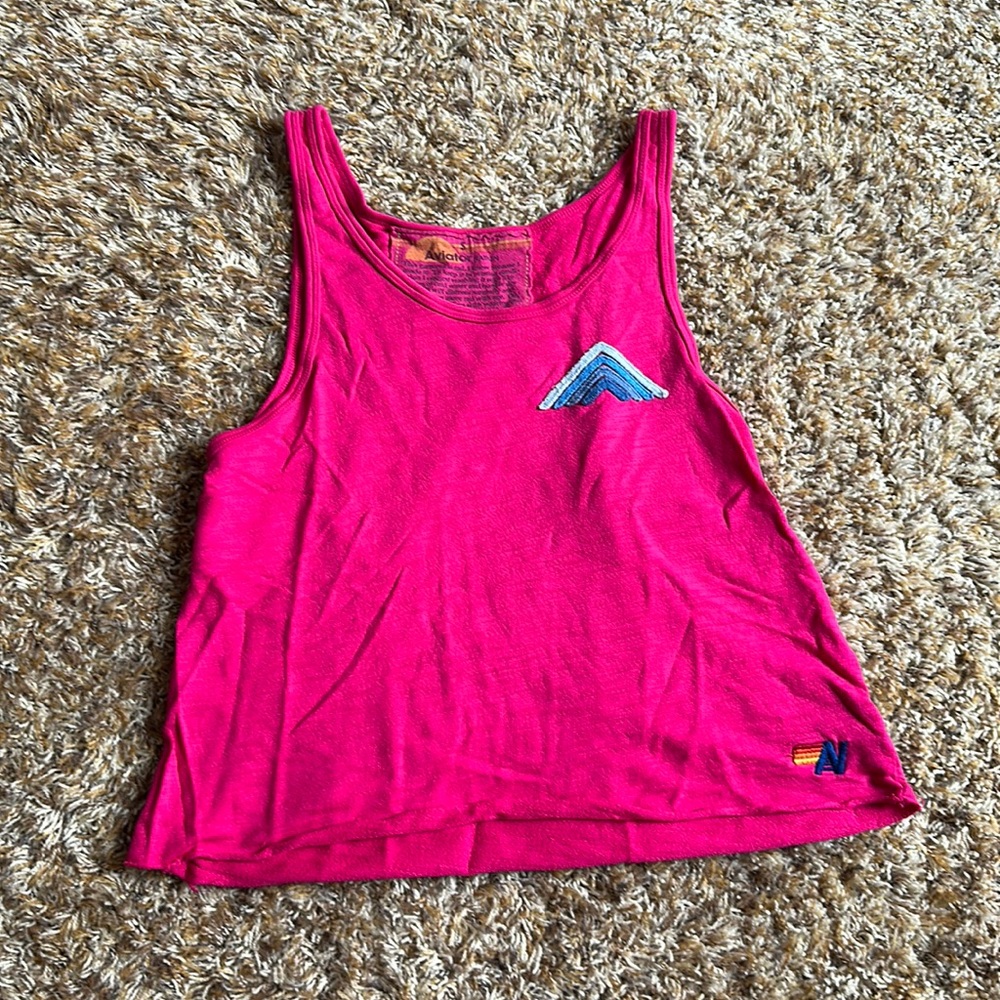 Aviator Nation pink tank top